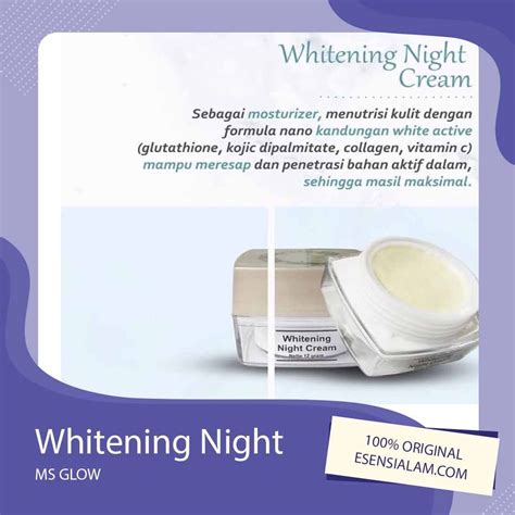 manfaat night cream ms glow